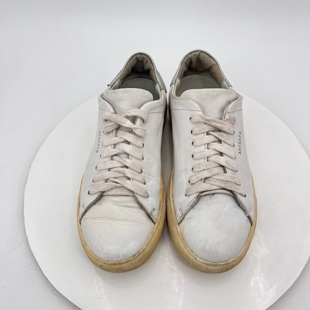 Axel Arigato Clean 90 Women Size 6 White Grey Leather Low Top Casual Shoes - Picture 3 of 12